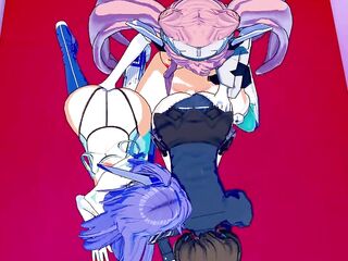 Symphogear - Futa Maria Screws Tsubasa and Garie (CG Comics)