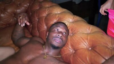 White chicks Judy Blond & Aria Lee are banged by a black stallion