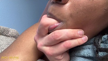 BLACK MILF Pov Deepthroat & SQUIRTING