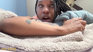 BLACK MILF Pov Deepthroat & SQUIRTING