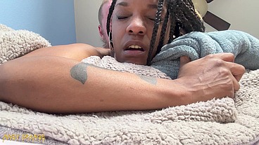BLACK MILF Pov Deepthroat & SQUIRTING