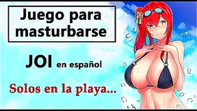 Curvy Latina Tempts You with Steamy Spanish JOI by the Ocean Waves