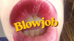 Giantess Lina's Tiny Man Body Worship POV Kissing Blowjob