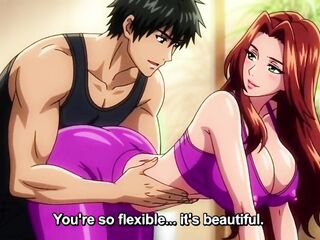 Yoga tutor tempt large titties mother i'd like to fuck end with creampie her snatch