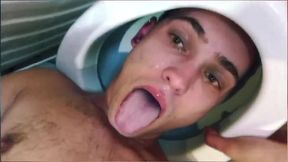 Cute Guy Pisses on Own Face While Head in Toilet | Uses His Mouth as a Toilet | Toilet Slave Dri