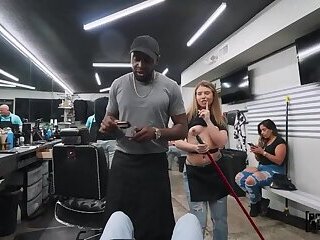 Lucky Anne At The Barbershop