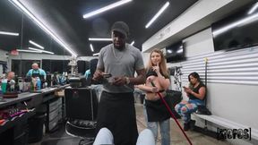Lucky Anne At The Barbershop