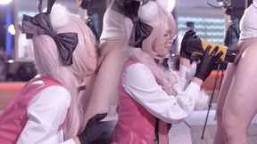 Blowjob Tamamo Cosplay Sex, FGO Sexy Ladyboy Cosplayer get Fucked, Fate Crossdresser Tgirl trans Hentai 9