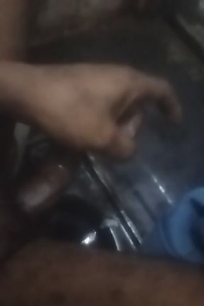 Bathroom shot  handel pump