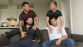 Twunk Trade - Ultra-Adorable Harmless Fellows Get Rammed On The Bed By Their Muscled Step Daddies