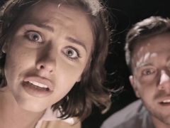 Couple taken by aliens for a live galactic sex show