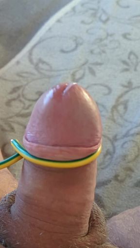 Cumshot with toothbrush 3