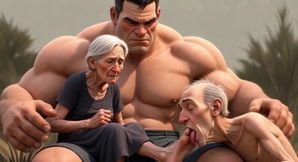 Pathetic Cuckold Licks His Wife's Toes While She's in Bull's Arms - Foot Worship Humiliation