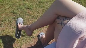 Sweaty Flats Dangle Worship Footjob
