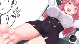 Blue Archive JOI - Aru turns you into her footslave (Feet, Edging, Humiliation)