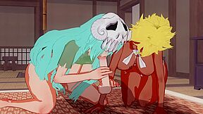 Bleach - Nelliel X Harribel Threesome