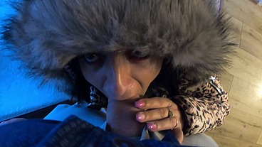 MilfyCalla- I burned my Glossy Puffer Jacket after i was face fucked