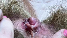 Sexy Hairy Coochie Close Up POV Orgasmic Frenzy