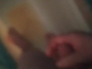 Peeing while rub my dong