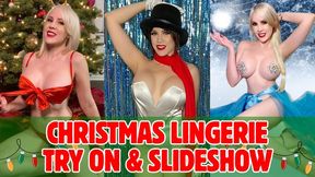 Christmas Lingerie Try On & Slideshow