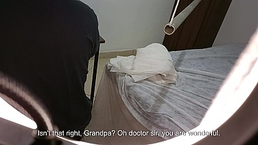 Patient goes for a prostate exam, but ends up with a strapon stuck in his ass