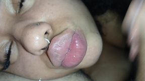 CREAMPIE FACIAL, SPURTING CUM ON THIS BITCH'S PRETTY FACE
