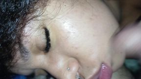 CREAMPIE FACIAL, SPURTING CUM ON THIS BITCH'S PRETTY FACE