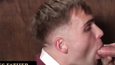 YesFather - Perv Old Priest Blows Shy Catholic Boy And Pounds Him During Confession