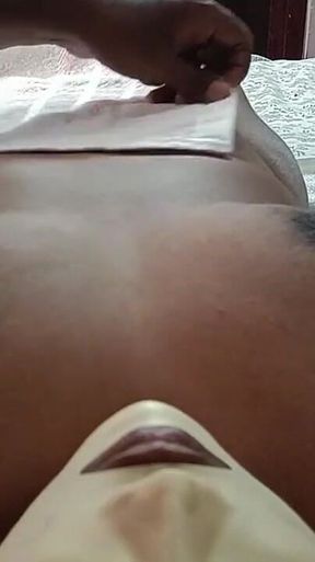Wife Having Nude Massage at Home -3