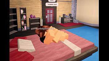 Zianna and Kiwi [Roblox Short Lesbian Kissing Session]