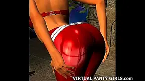 Step Into My Virtual World – Big-Titted Anime Babe Strips & Blows Hardcore