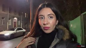 Ruined Makeup with Cum on Face - Public Cumwalk Covered in Sperm Katty West