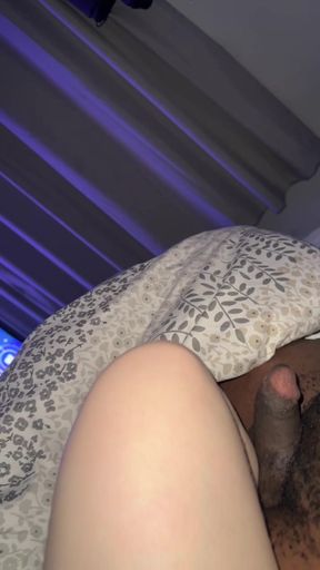Student playing with pussy and boobs over BBC