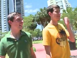 Mike and JT in public