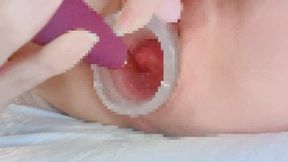 Japanese Toys Dildo Gaping Widen Expansion Dilatation Cervix Squirt