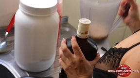 girlfriend films the very hot girlfriend getting cum in the bathroom! - melody antunes -