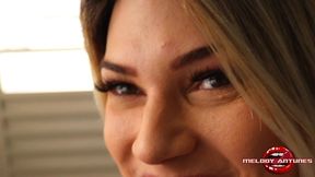 girlfriend films the very hot girlfriend getting cum in the bathroom! - melody antunes -