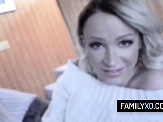 Slim honey gets her cunt pounded by her perv stepfather