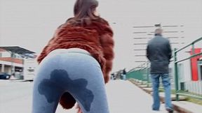 Ava Dalush Urinates Outdoors