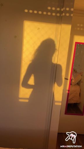 Playing with my shadow