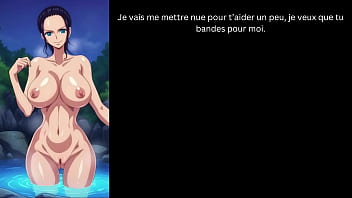 Hentai joi fr Nico Robin One Piece Futanari, A2M, Pissplay, Cum eating instruction