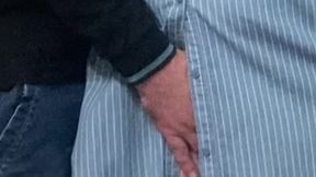 Old Man Perv Fingered Pussy in Subway