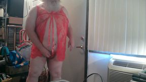 Red Chamise and red panties