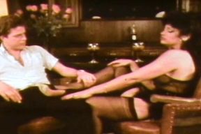 Sepia Anal Classic Shows Retro Beauty in Stockings Destroyed