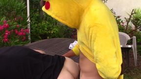 French dude used bareback in the garden