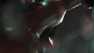 Resident Evil - Jill Valentine 3 Way Bj Cum point of view (Sound)