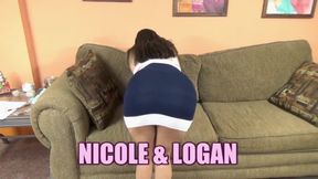 Nicole Paris takes the jizz on her huge tits
