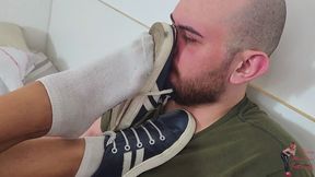 Foot worship, by Veronica Lins and Slave mude, FULL HD