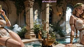 sexy blonde fucked in roman baths (side-by-side vr) ~ ai-generated