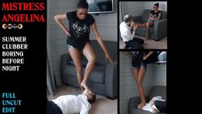 YOUNG EBONY BRAT TRAMPLES the room service guy (FULL) 480p